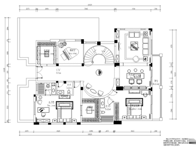 [四川]-成都麓山国际别墅住宅施工图+效果图