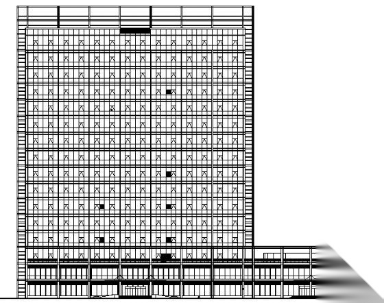 安徽某十六层研发中心大楼建筑方案图