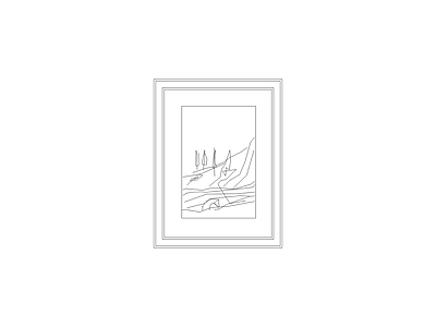 平立面图图块平面图块 装饰画