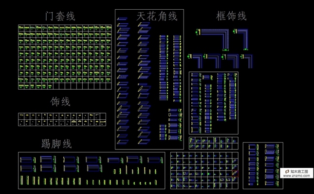 线条大样 各式线条