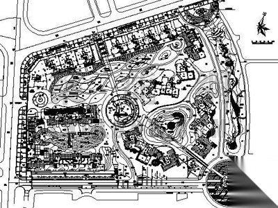 某小区景观工程施工图 居住区景观