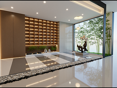 新中式酒店走廊