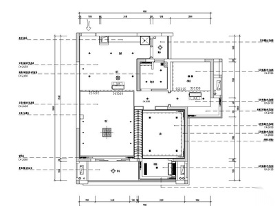 [重庆]现代简约风二居室样板房装修施工图 平层