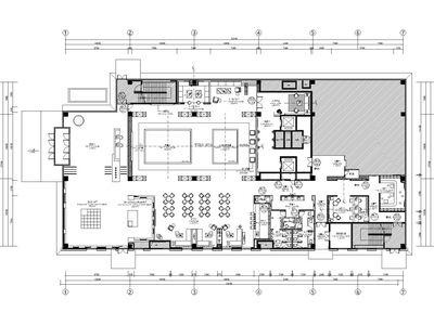 [贵州]宝能2174㎡现代二层售楼部室内施工图