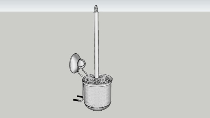 清洁用品架 草图大师模型