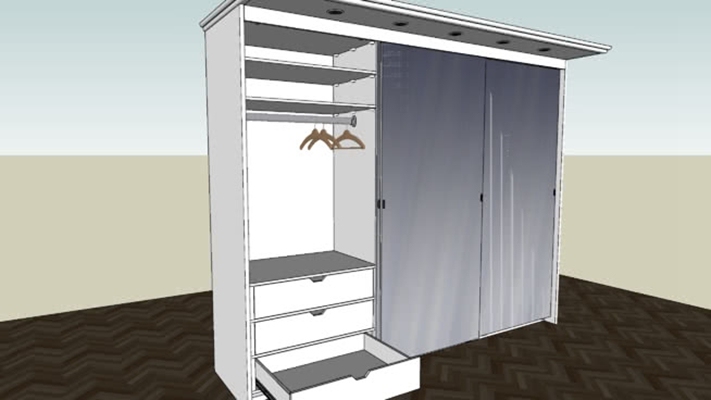 衣柜 草图大师模型