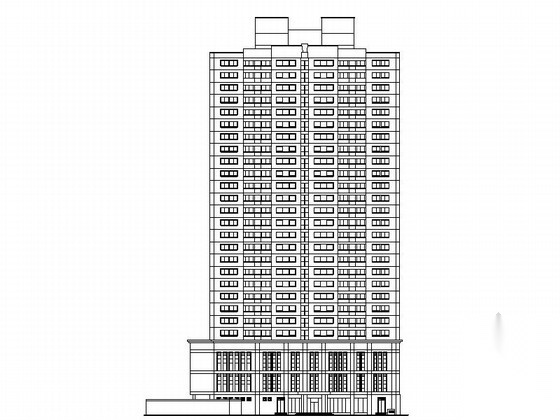 [深圳]某二十七层公寓建筑扩初图