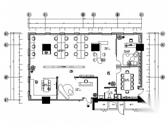 [江苏]新商业中心国际级现代办公空间装修设计施工图