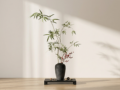 中式盆栽绿植花艺