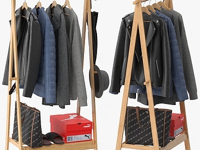 北欧实木衣架 服饰