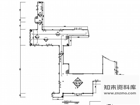 施工图学术中心公共空间走廊装饰装修图 学校建筑