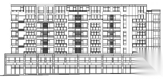 航运新村某高层住宅建筑方案图