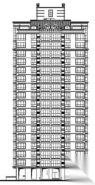 [江苏]某巴黎式公寓楼及会所建筑施工图