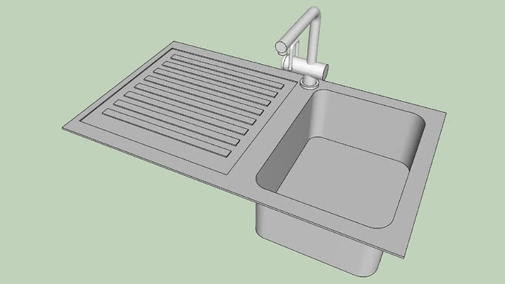 水槽 草图大师模型