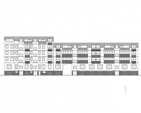 某五层商住楼建筑扩初图