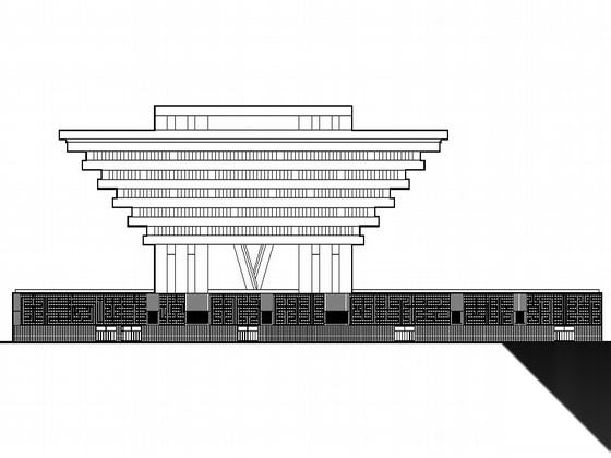 [上海世博会]A区某知名国家馆建筑方案图