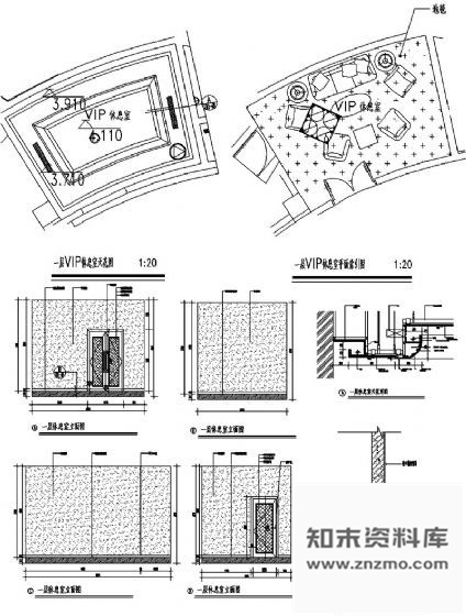 图块/节点VIP休息室详图