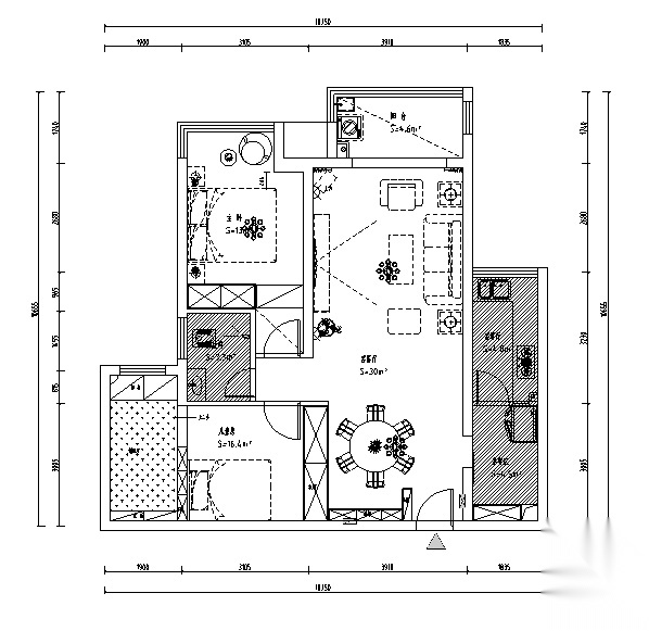 现代风格小家居局部改造施工图(含效果图)