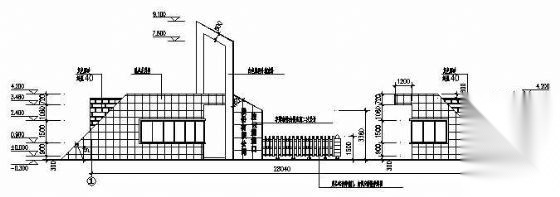 公司大门 施工图 通用节点