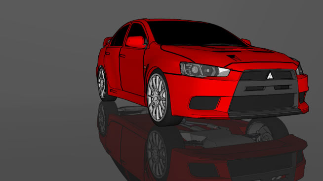 2008年三菱Lancer Evolution X 赛车 跑车 头盔 雪橇 箱包
