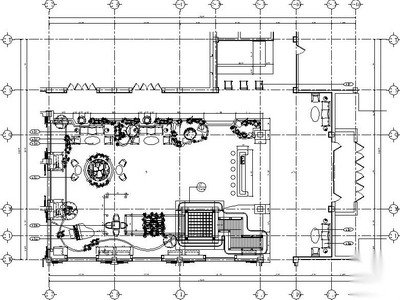 某星级宾馆四季厅全套施工图（附实景照片+效果图）