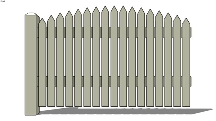 栅栏 草图大师模型