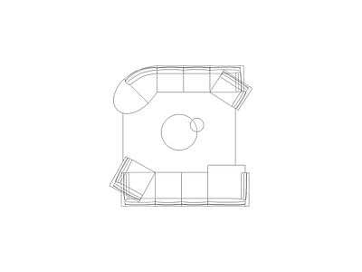沙发 客厅家具平面常用组合模块