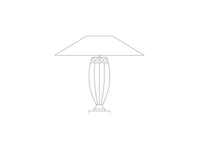 灯具图块 床图块