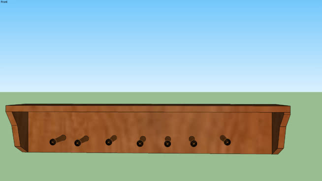 木制衣帽架2 10“x4.3 x6.1 / / 4“4” 尺子 柜子 口琴 桌子 家居物品