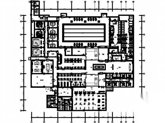 [北京]高层住宅区现代休闲会所精装修设计施工图