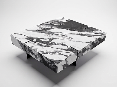 大理石拼接茶几