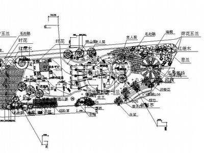售楼部园林景观工程全套施工图 居住区景观