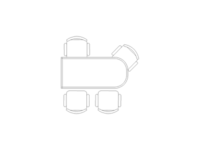 桌椅 现代家具图块别墅家具图块施工图