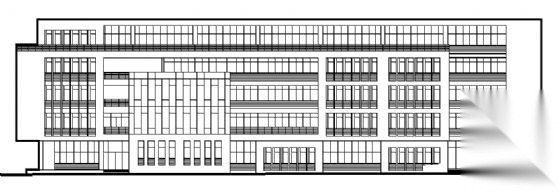 [徐州]某高校五层管理学院建筑初设图