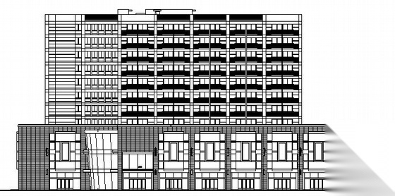 上海某十一层商住楼建筑施工图