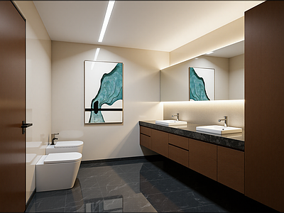 现代酒店卫生间