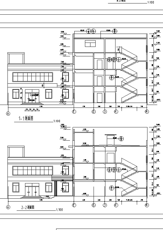 多层酒店建筑设计方案全套施工图CAD