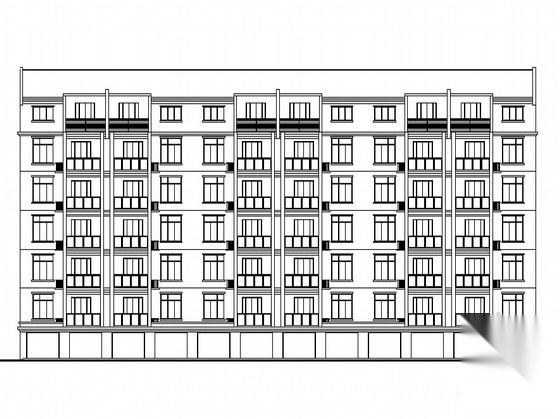 某七层单元式多层住宅建筑施工图
