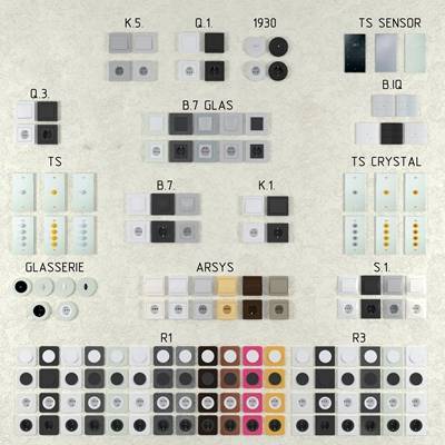 现代面板插座开关组合下载