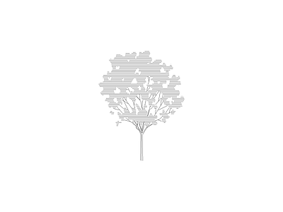 乔木种植 家具图块