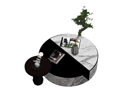 现代风格组合茶几