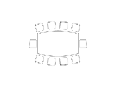 桌椅 现代家具图块别墅家具图块施工图