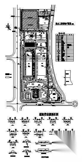 广东某小区室外管线施工图 建筑给排水 给排水图