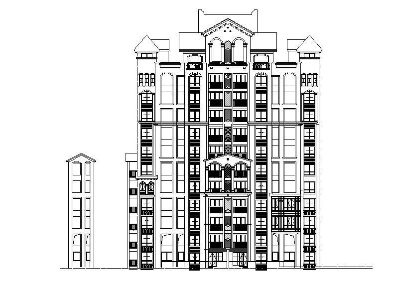 [浙江]十二层框剪剪力墙结构住宅建筑施工图（100多张图...