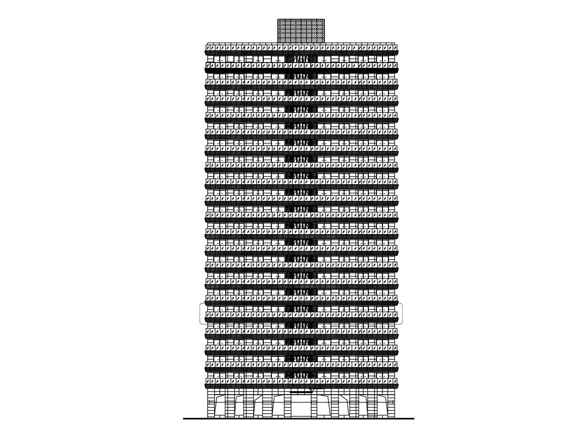 [上海]现代风格4栋住宅建筑施工设计