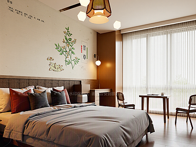 中式家居卧室
