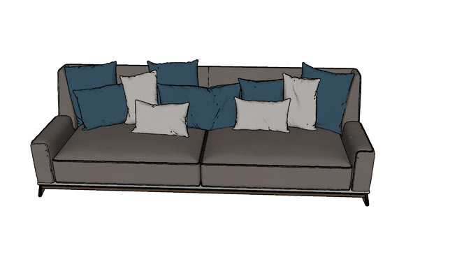 ViBeffey沙发 沙发 床 家具 长沙发