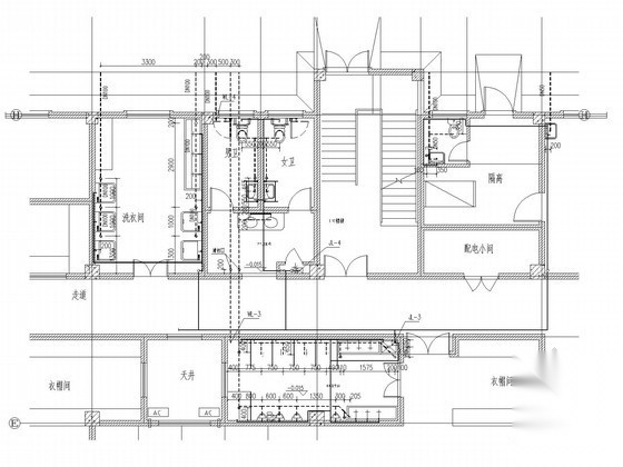 [江西]幼儿园给排水及消防系统施工图（  自动喷淋） 建筑给排水 给排水图