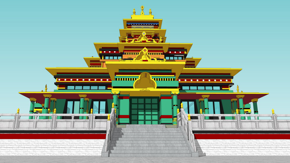 藏式景观平台