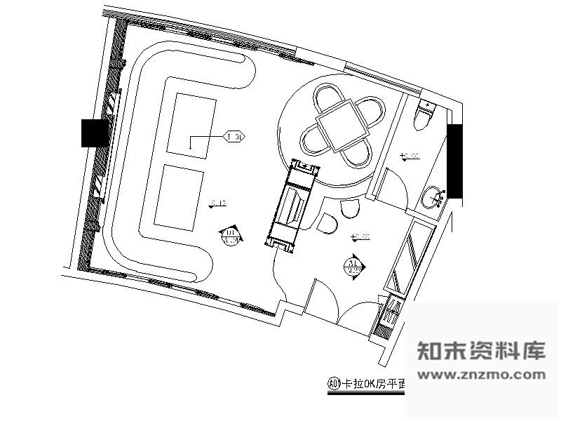 施工图奢华KTV包间装修图Ⅵ